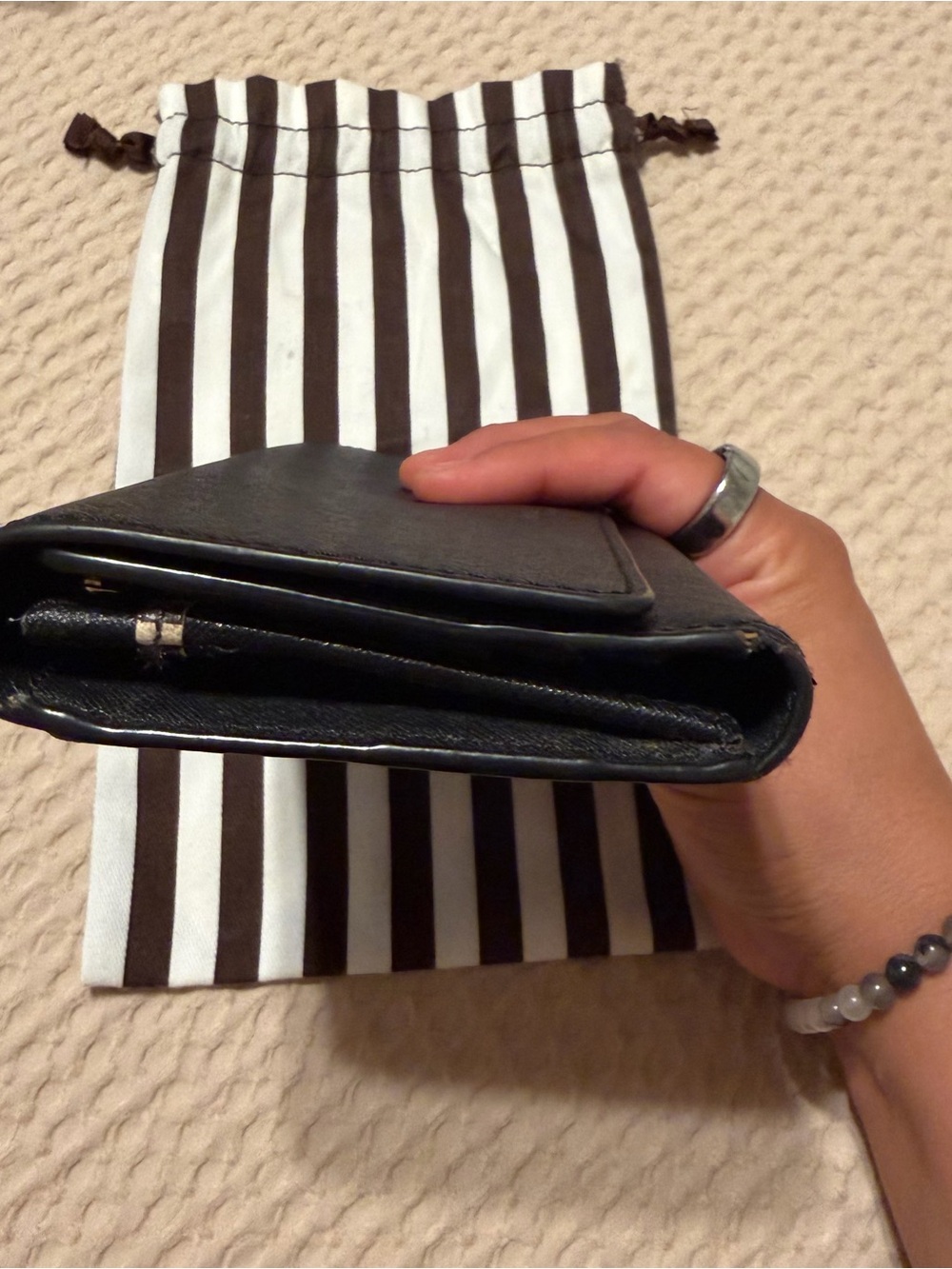 Henri Bendel Black Leather Wallet - Picture 7 of 9
